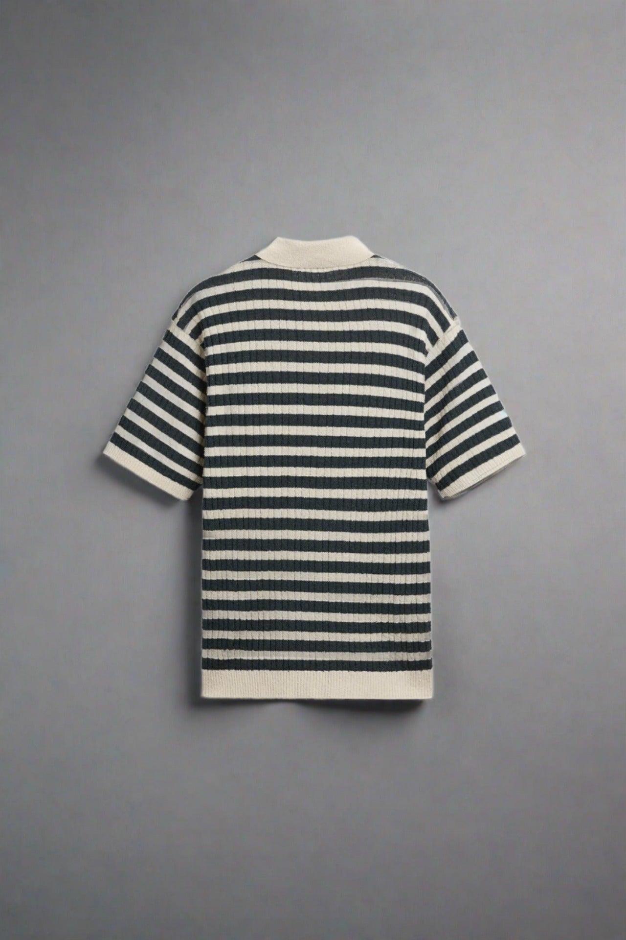 Klyne Knitted Striped Polo