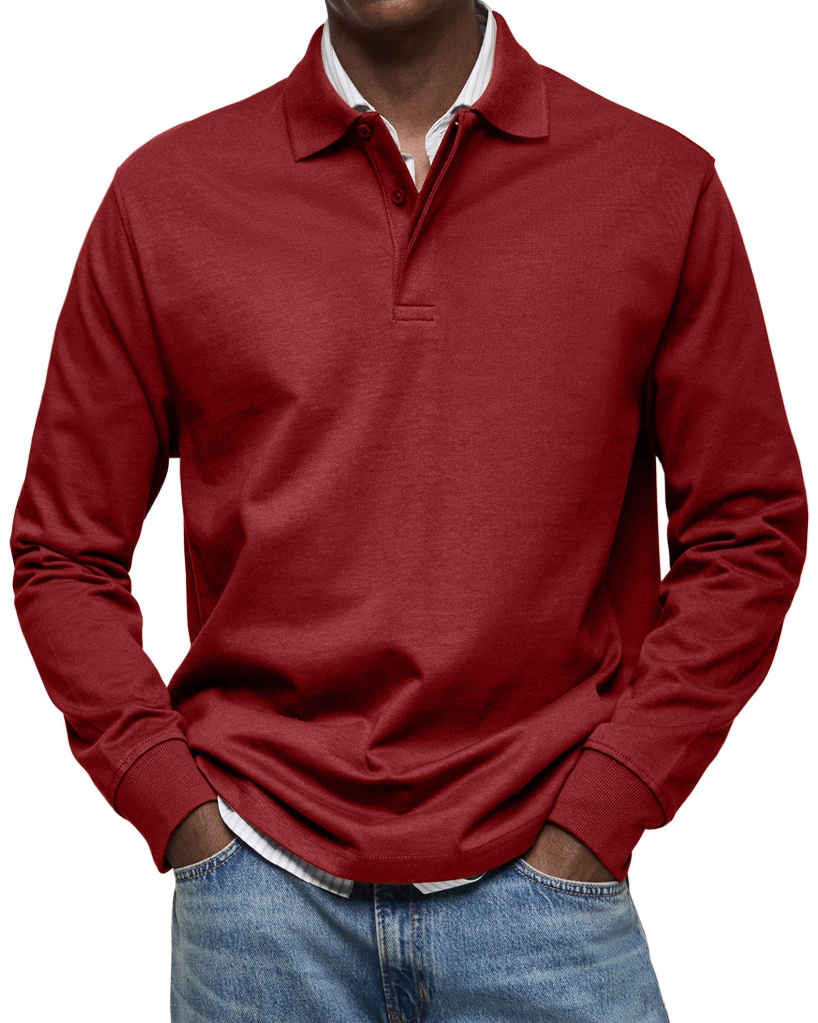 Andres - Luxury Long-Sleeve Polo