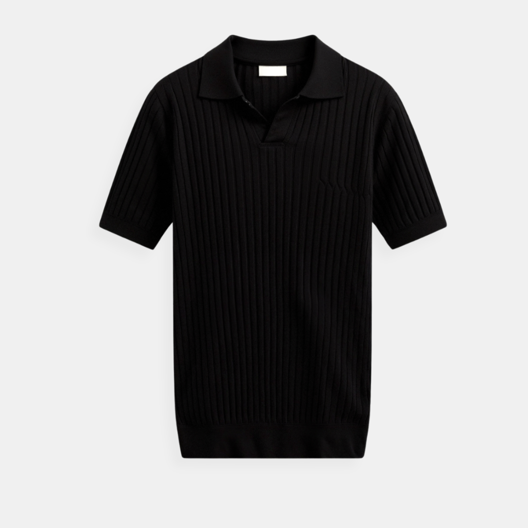 Klyne Ribbed Cotton Polo