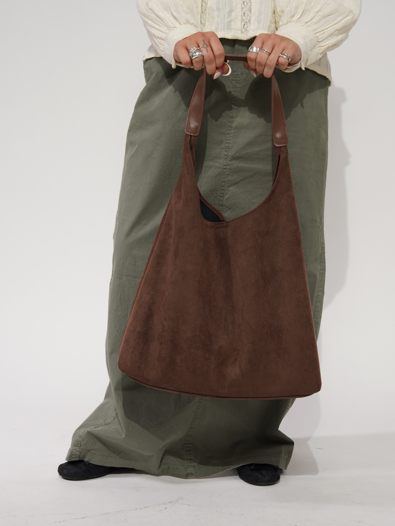 Suede Everyday Tote | Quinn