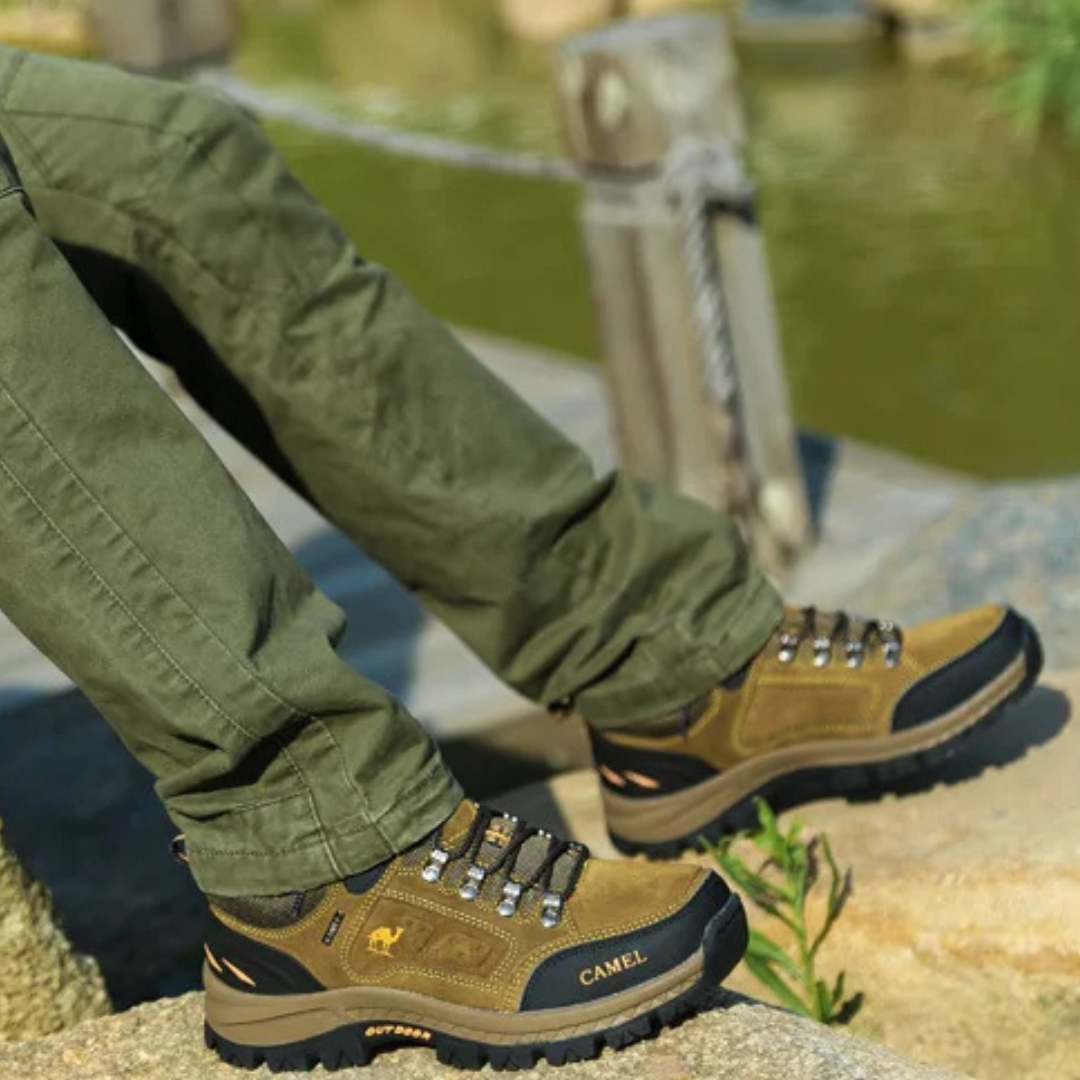 Women's Mid-Cut Waterproof Hiking Boots - Camel