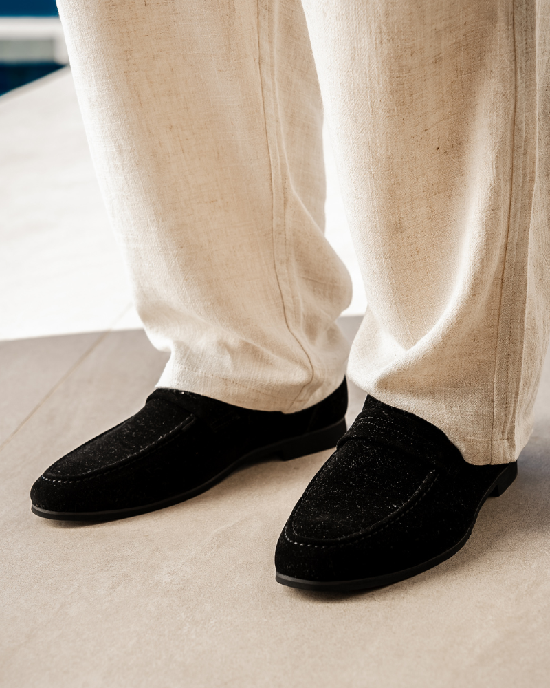 Klyne Suede Penny Loafers