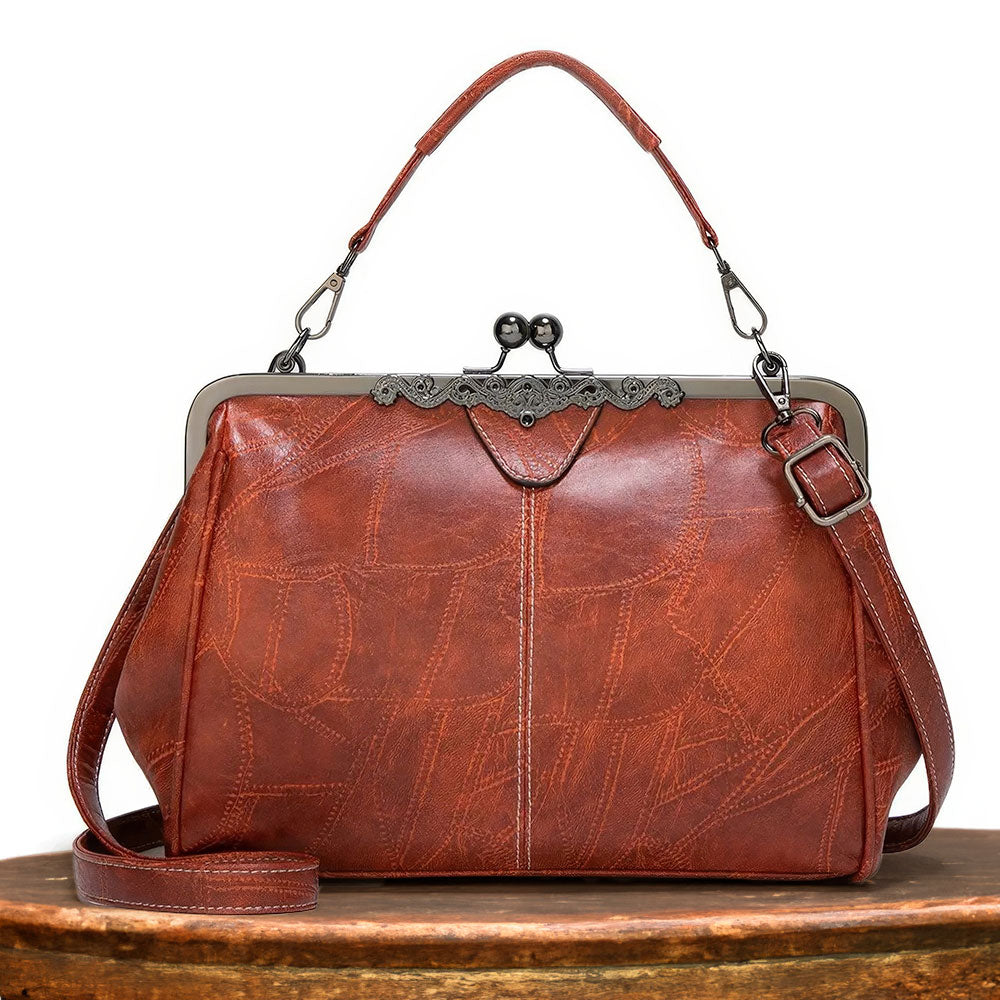 Women's Genuine Leather Vintage Handbag | Elisabeth