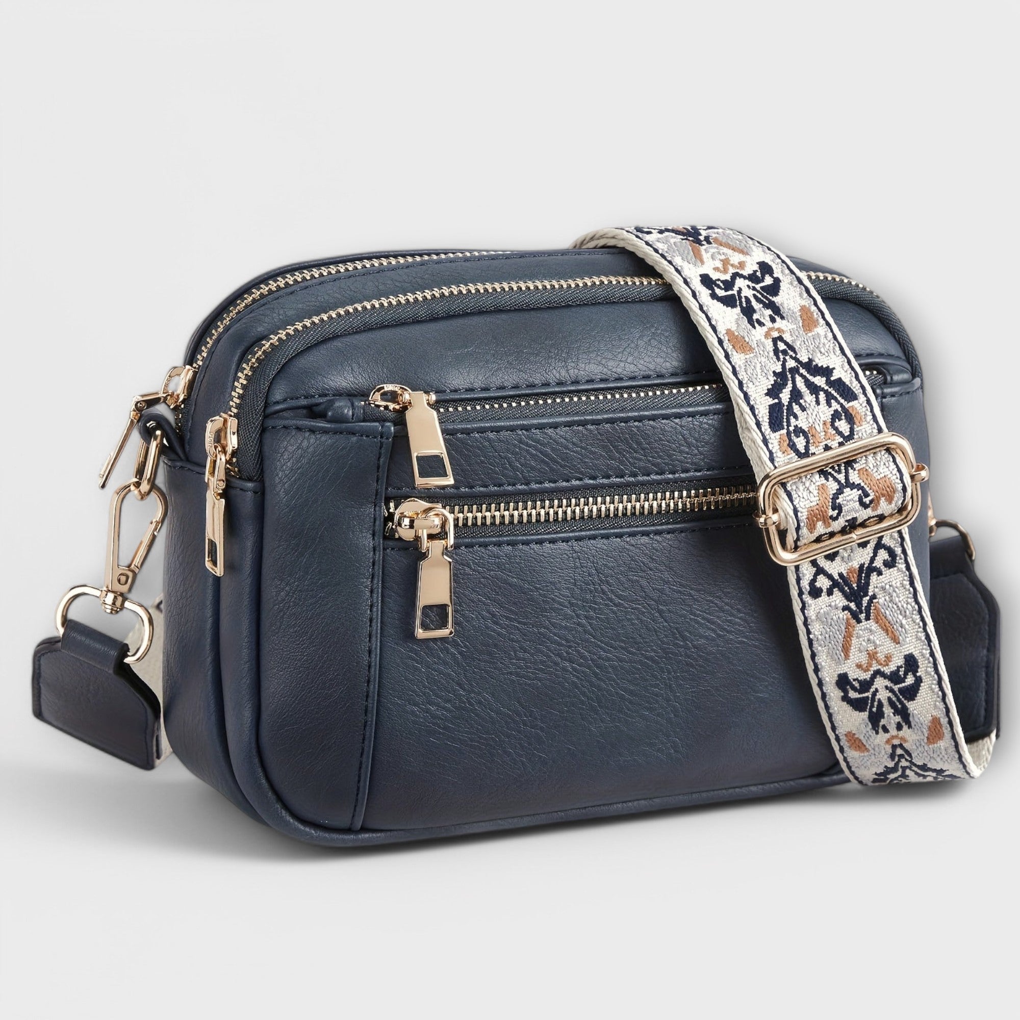 Women's Vegan Leather Crossbody Bag – Boho Strap | Dorianyx
