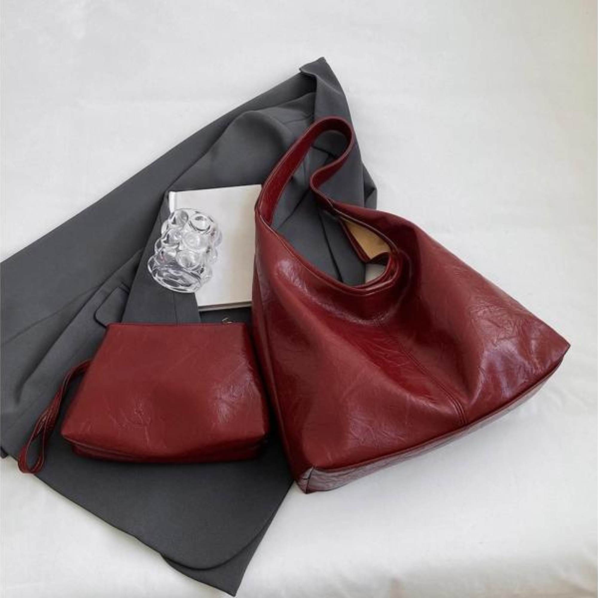Vintage-Inspired Distressed Leather Tote | Kairi