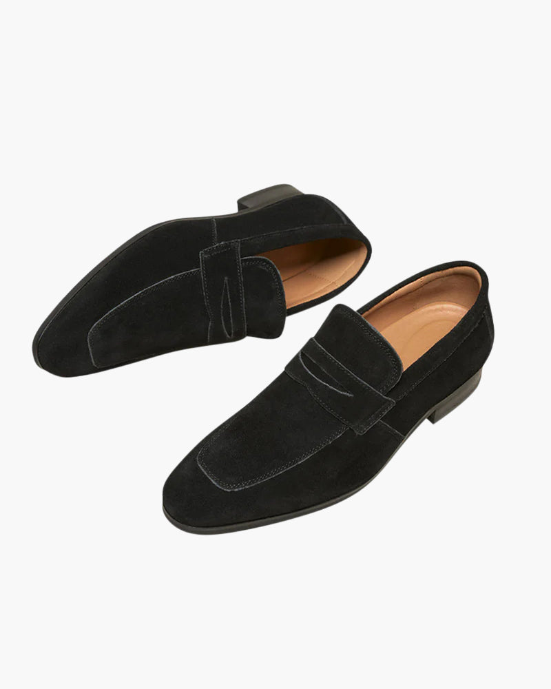 Klyne Suede Penny Loafers