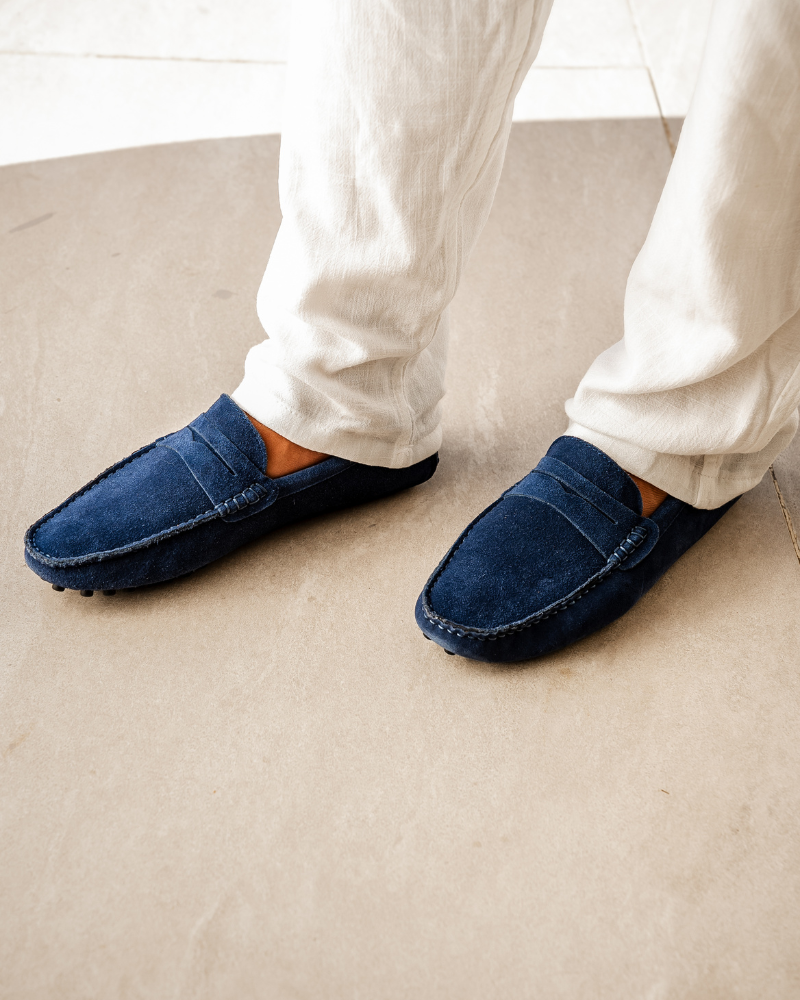 Klyne Suede Driver Loafers