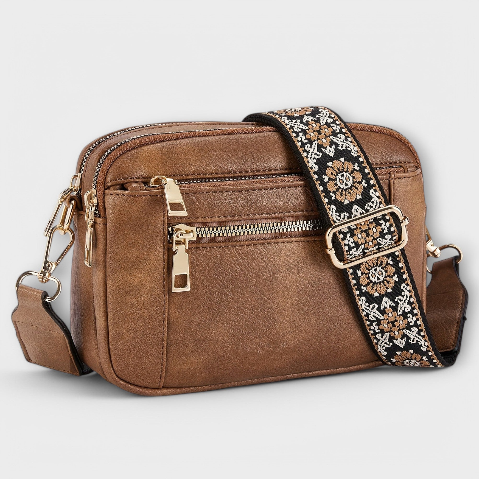 Women's Vegan Leather Crossbody Bag – Boho Strap | Dorianyx