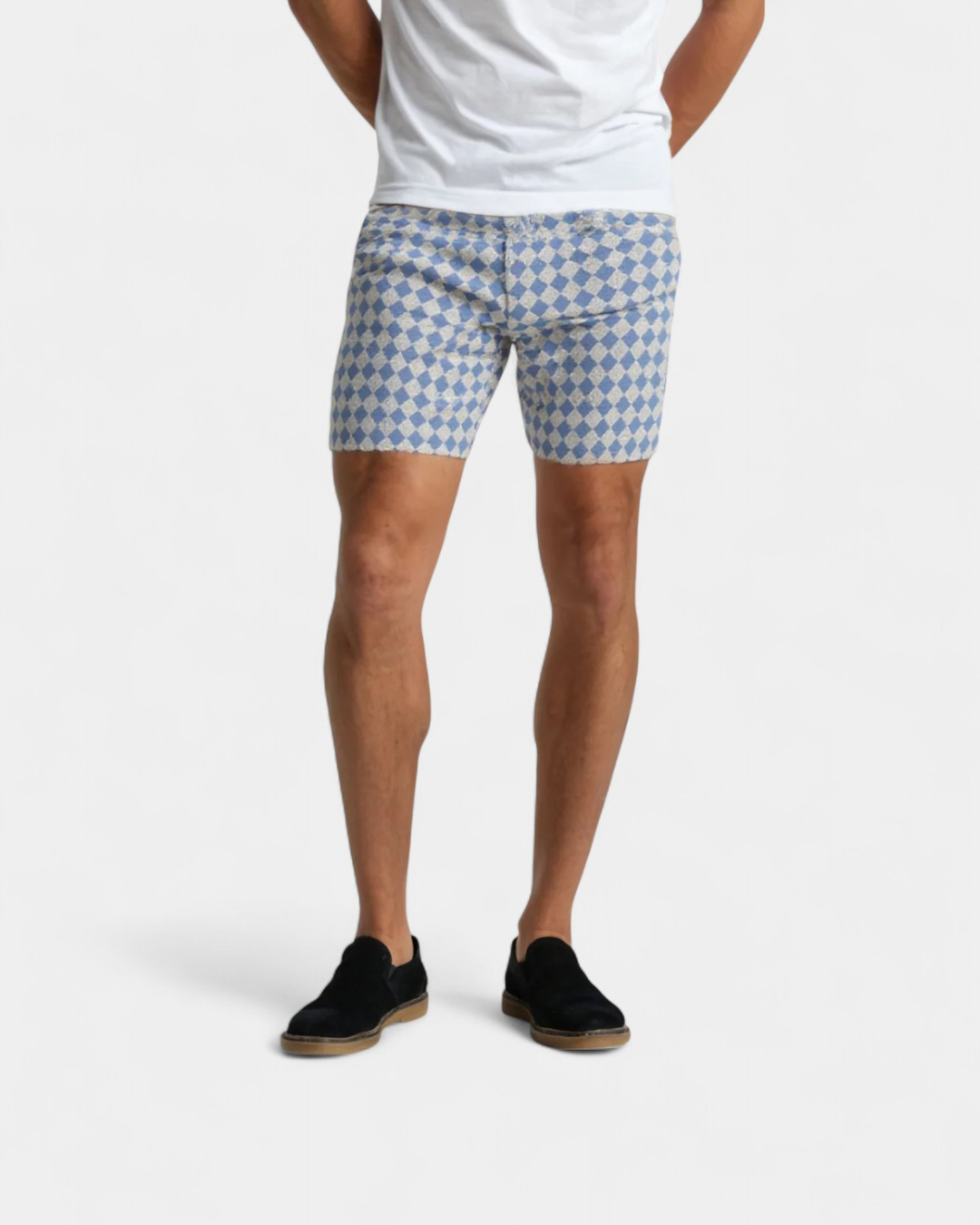 Sicily – Diamond Jacquard Summer Lounge Shorts