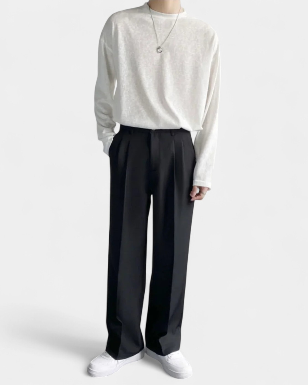 Charles - Relaxed Fit Valmont Chino Pants - Black