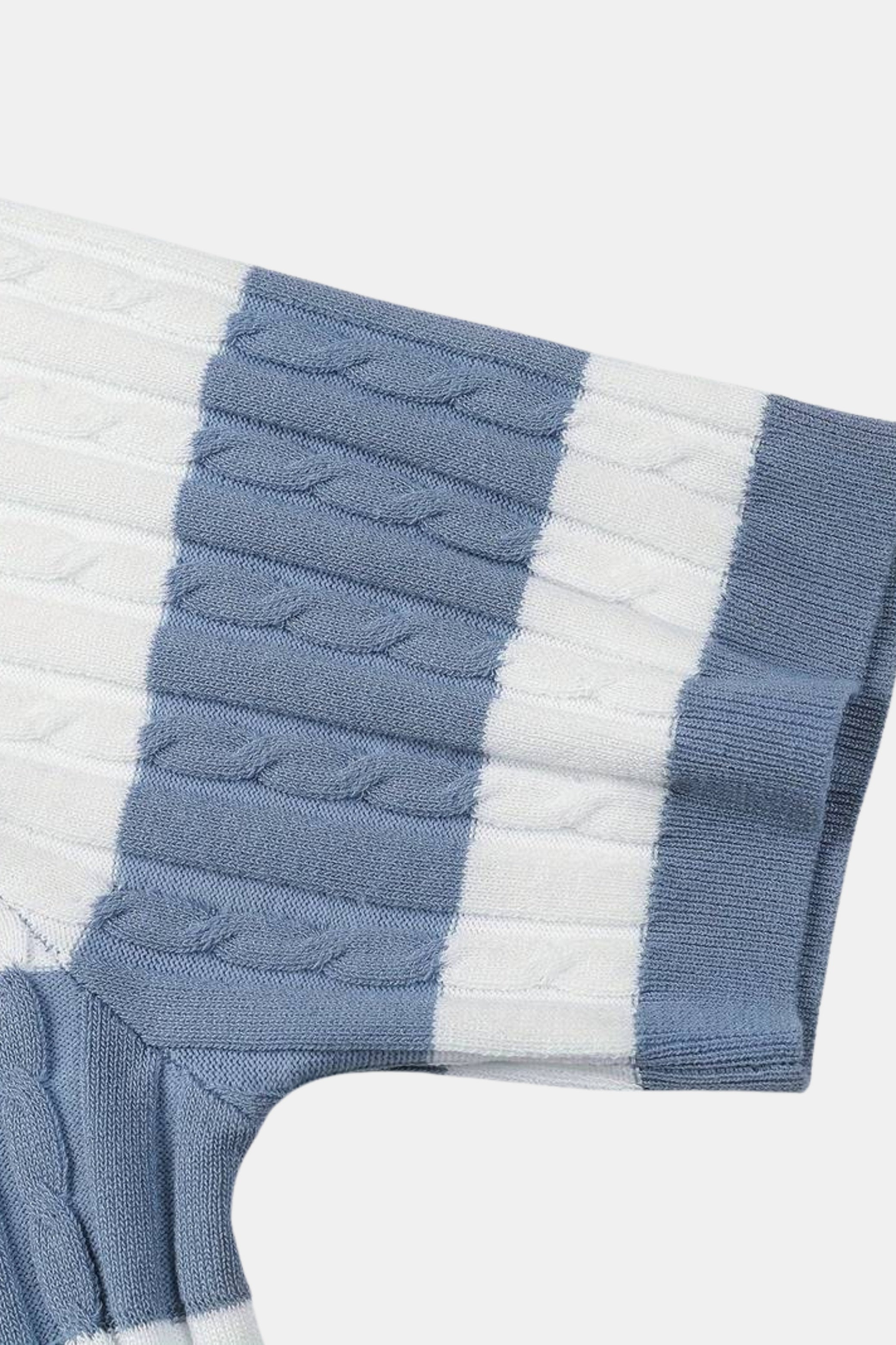 Klyne White Stripe Polo