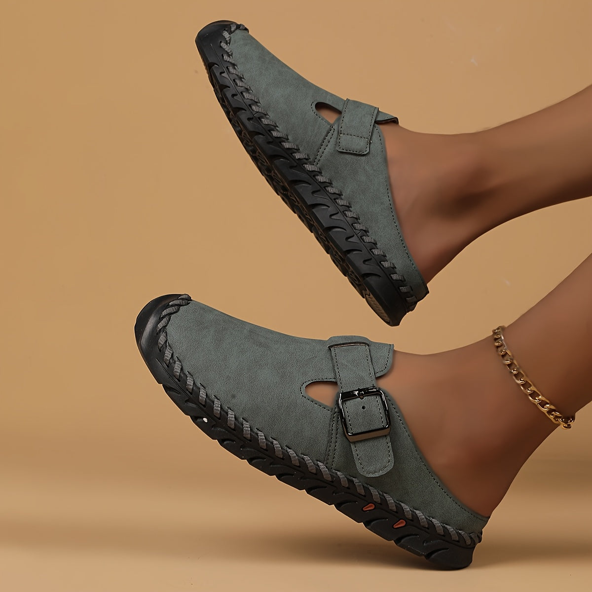 Women's Cozy Buckle Slide Sandals - Marly