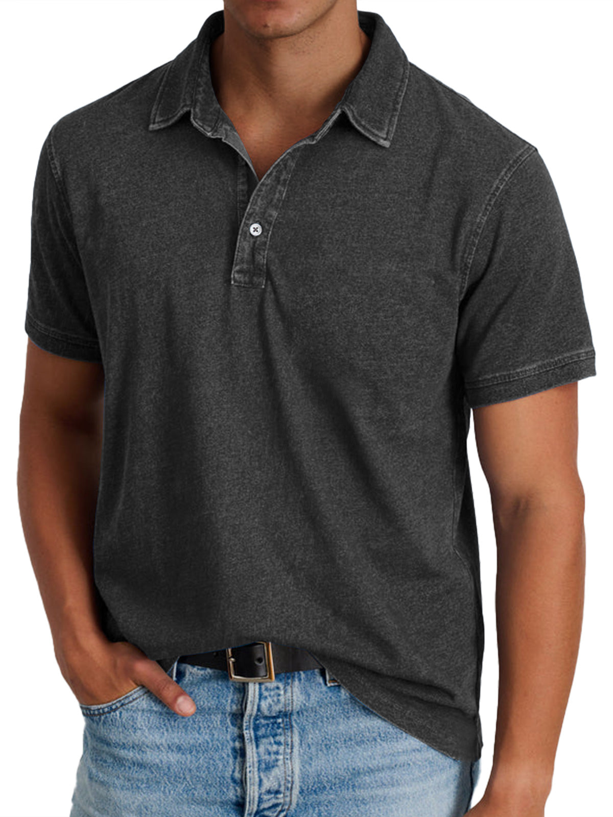 Menno - Polo shirt with collar