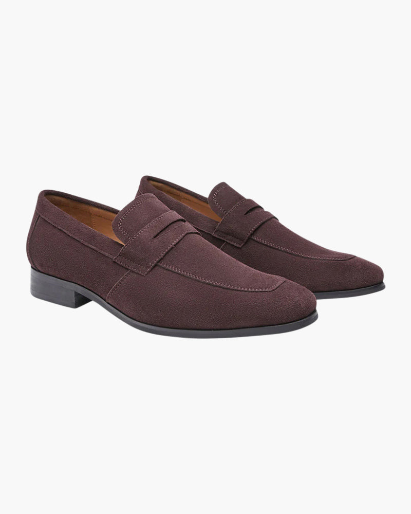 Klyne Suede Penny Loafers