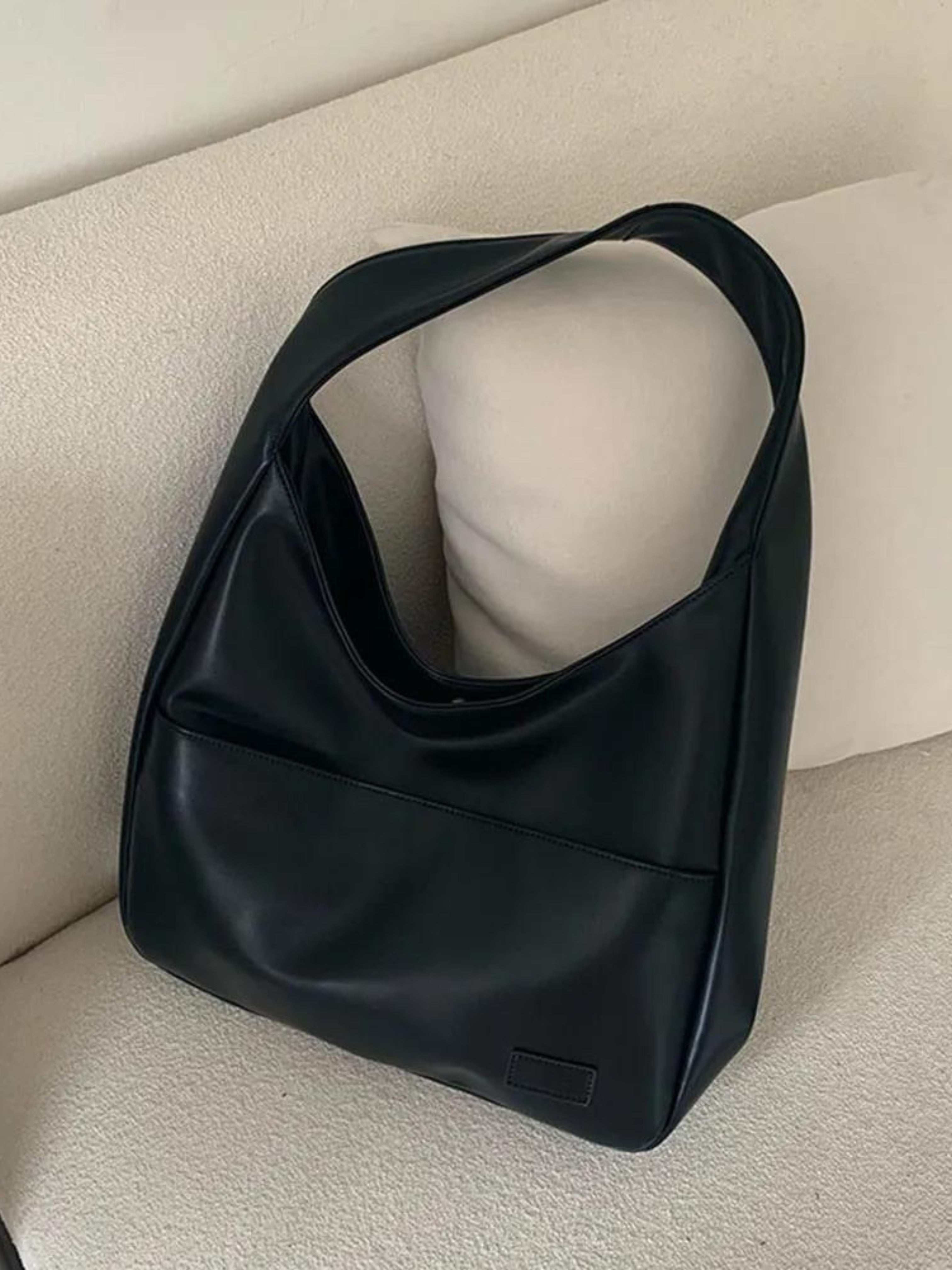 Women's Large Vegan Leather Shoulder Tote Bag for Work & 13 Inch Laptop | Luna