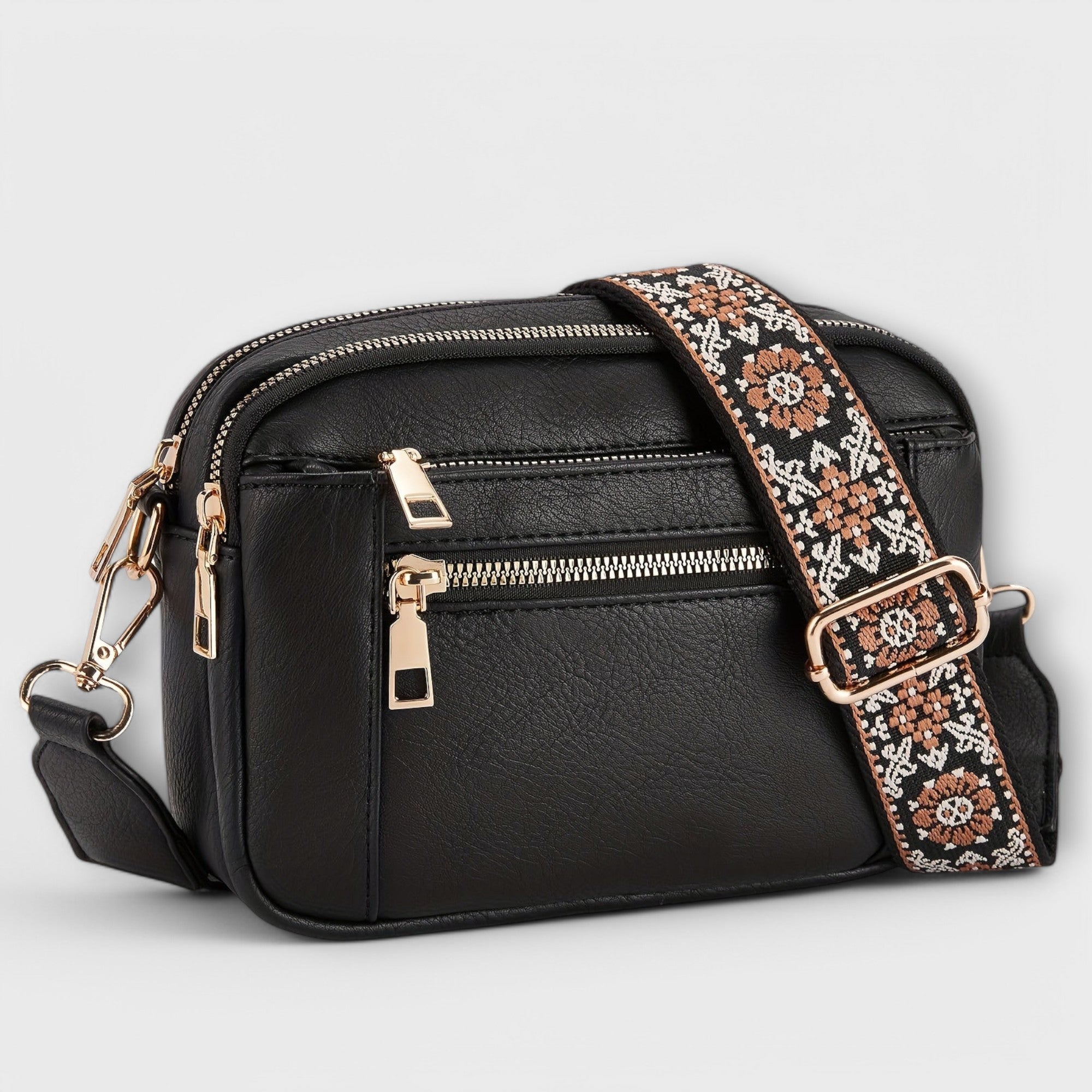 Women's Vegan Leather Crossbody Bag – Boho Strap | Dorianyx