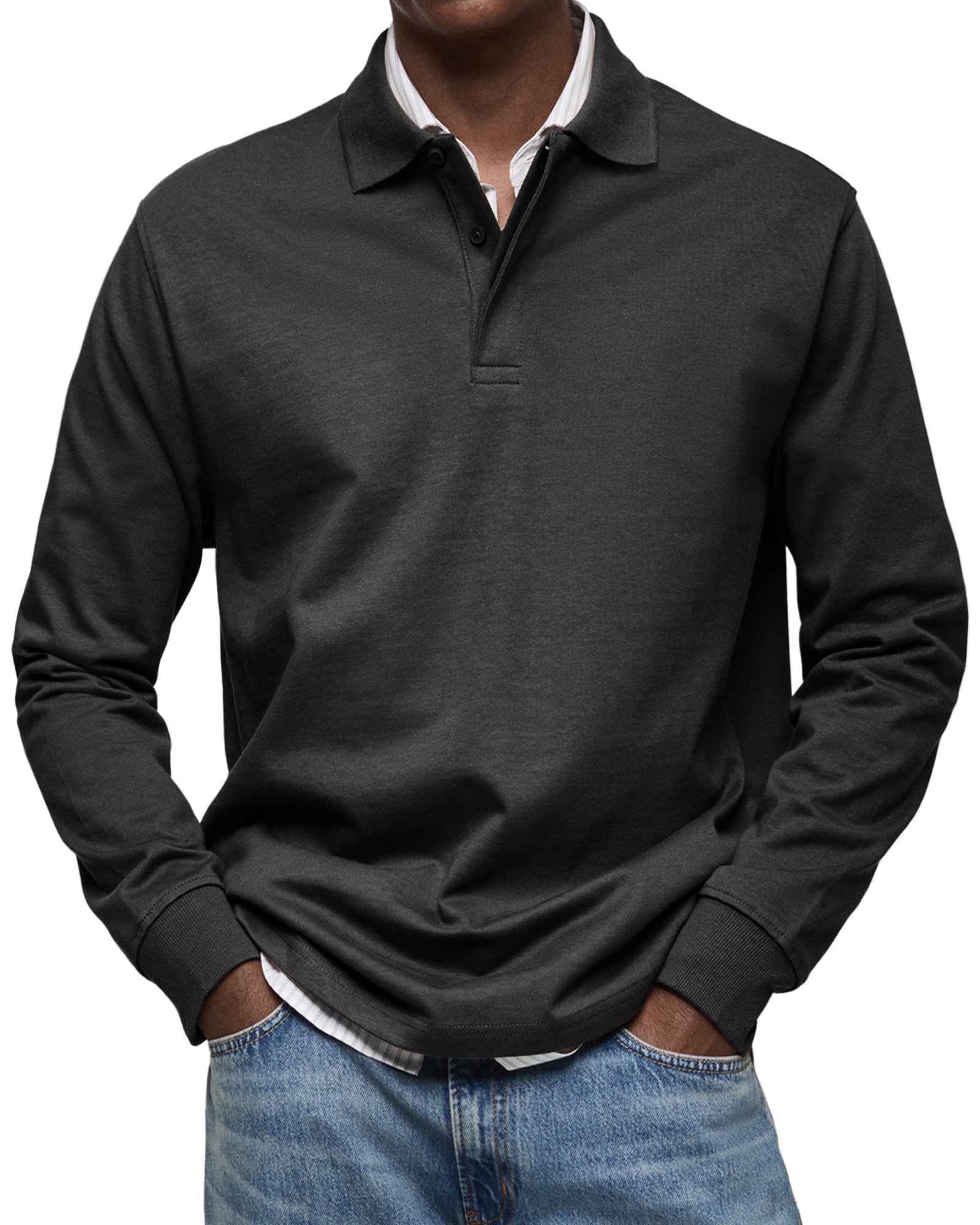 Andres - Luxury Long-Sleeve Polo
