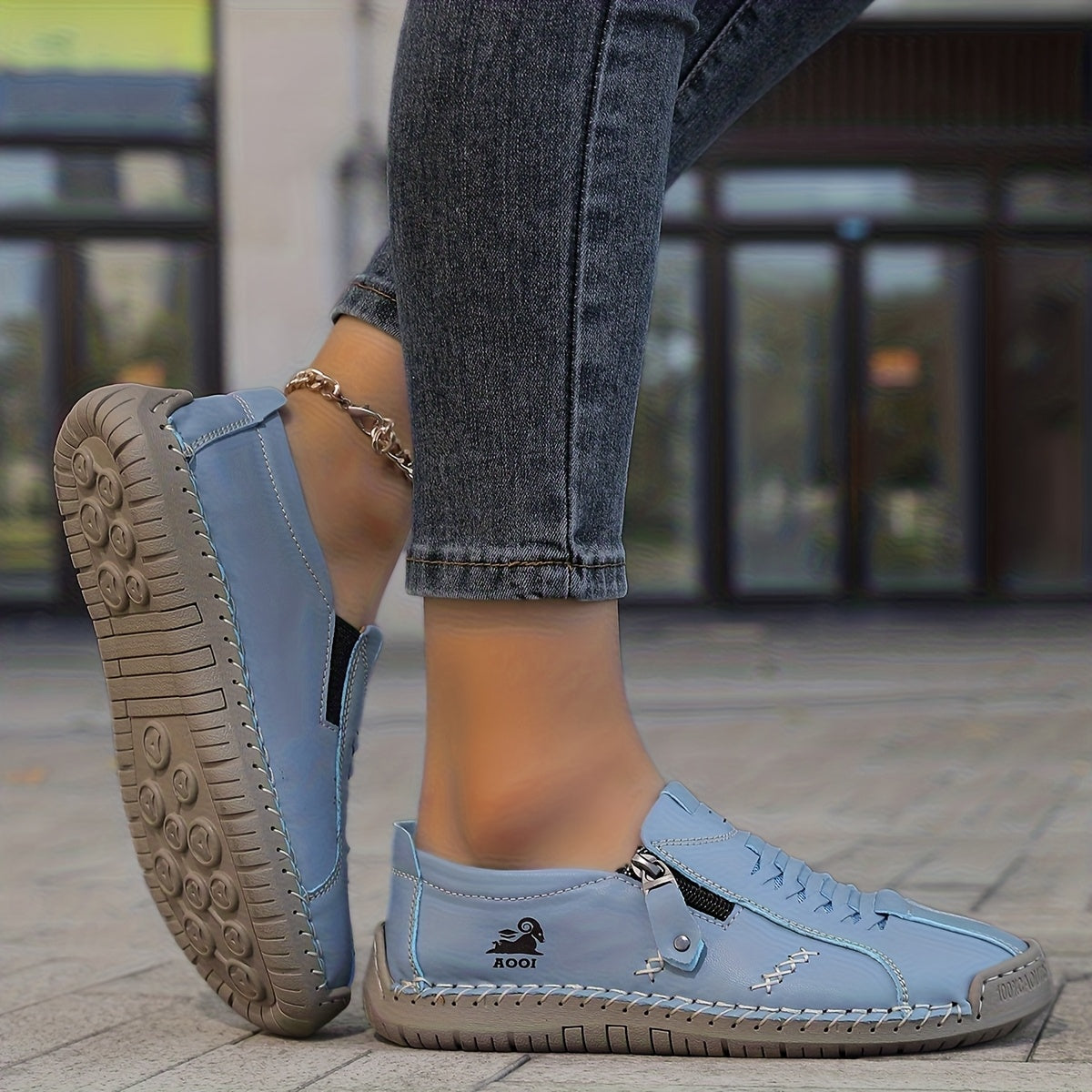 Women's Zip-Up Comfort Sneakers - Nila