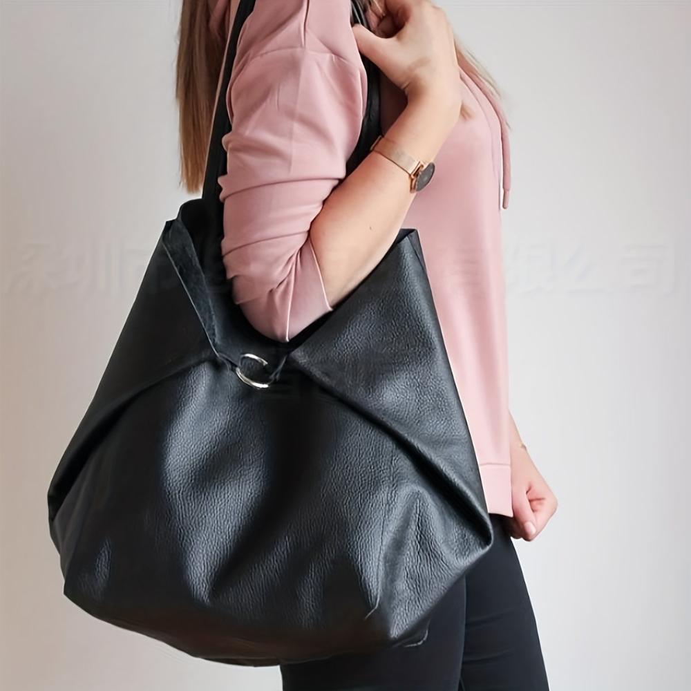Oversized Vegan Leather Tote Bag | Dagmar