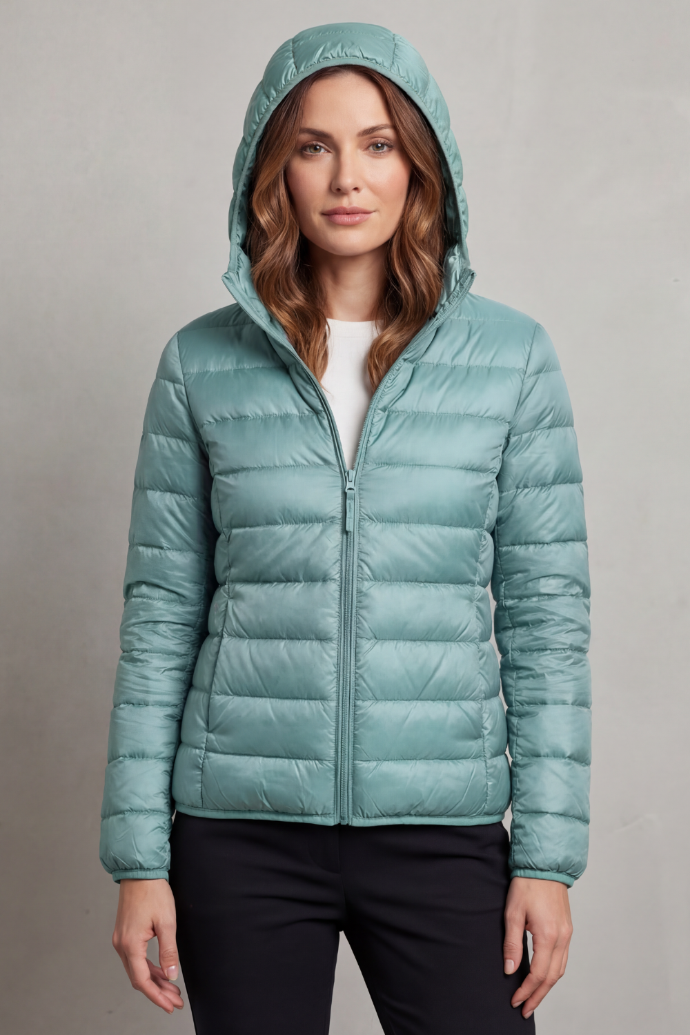 Women's Lightweight Packable Hooded Puffer Jacket - Aela