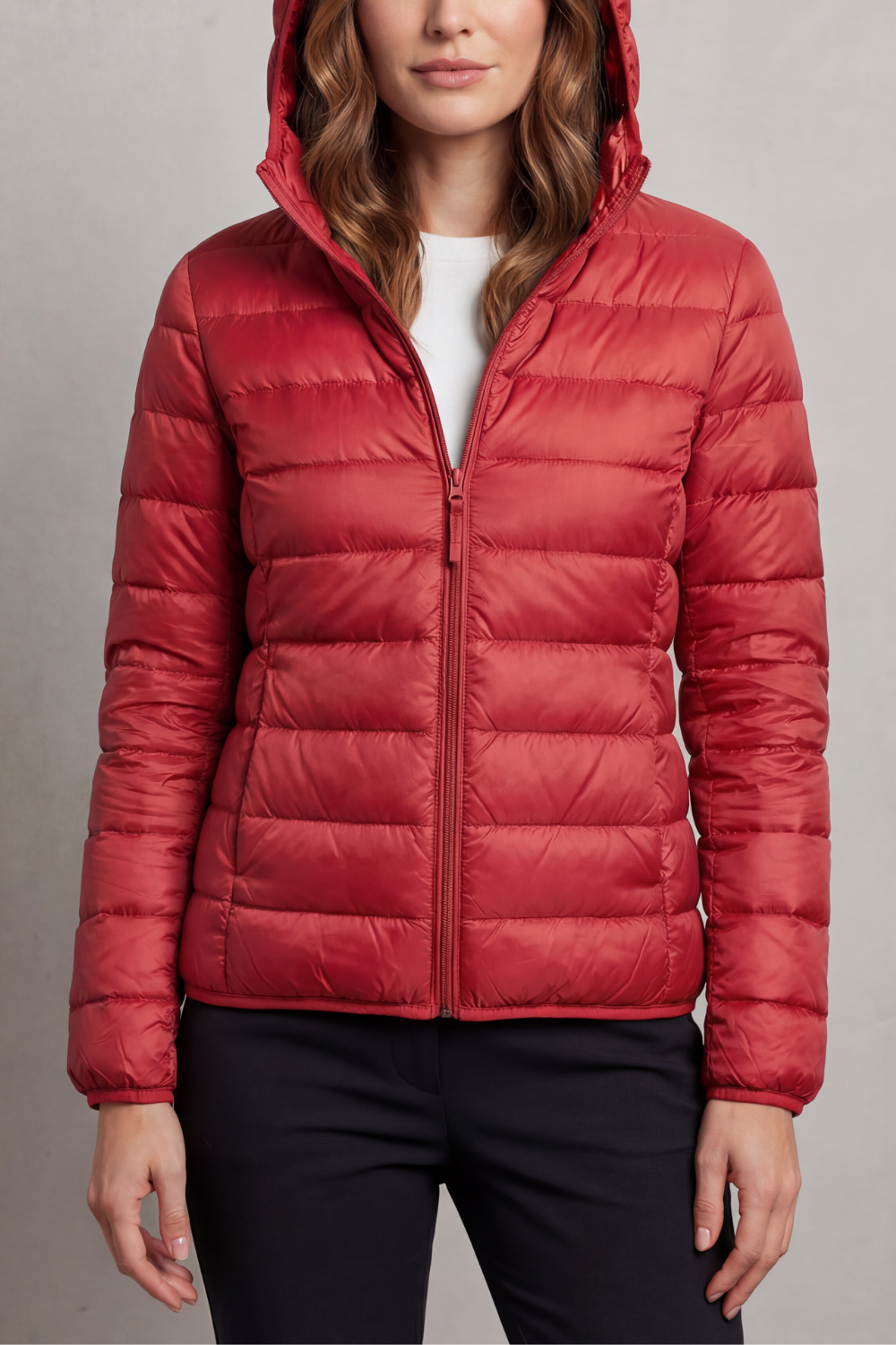 Women's Lightweight Packable Hooded Puffer Jacket - Aela