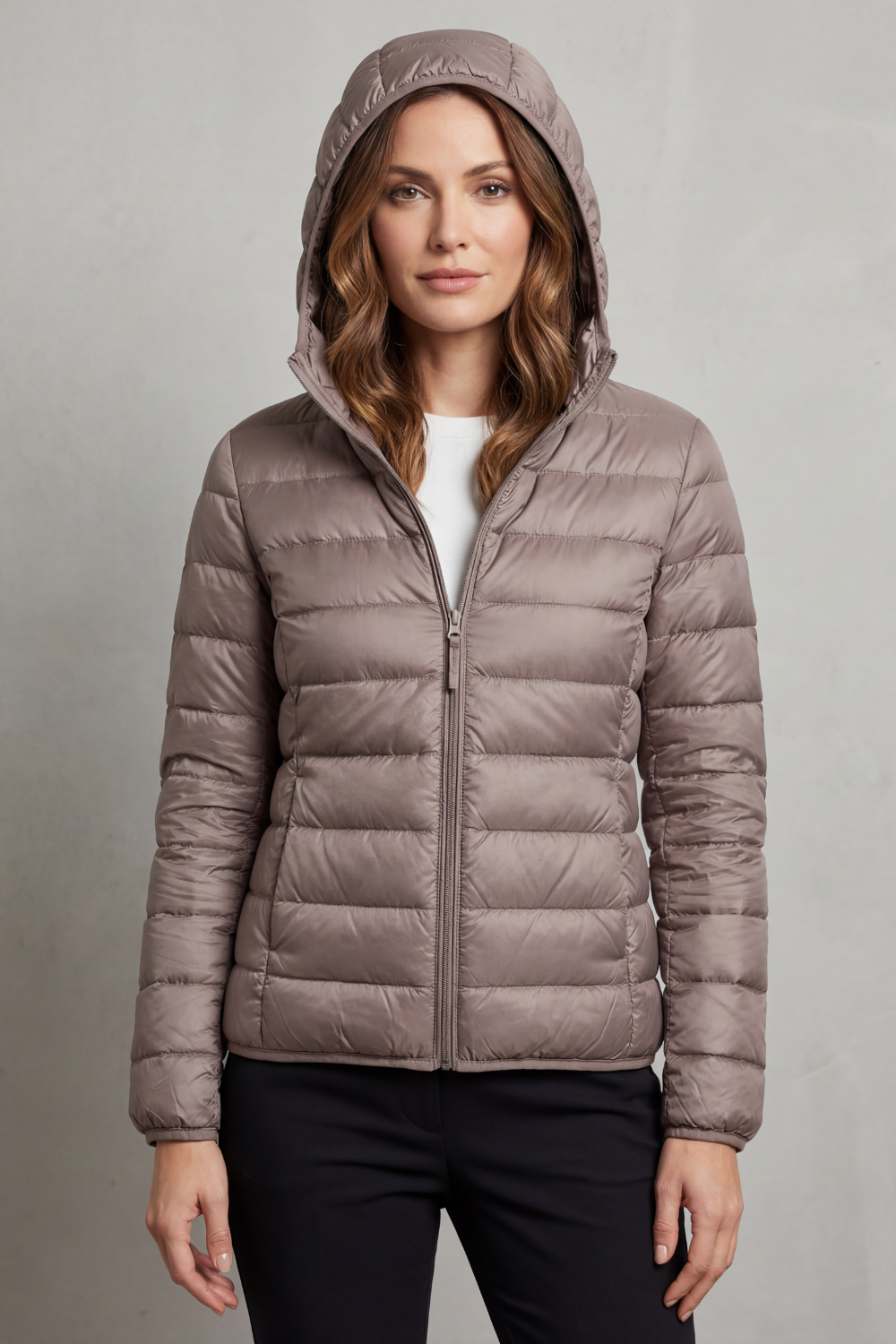 Women's Lightweight Packable Hooded Puffer Jacket - Aela