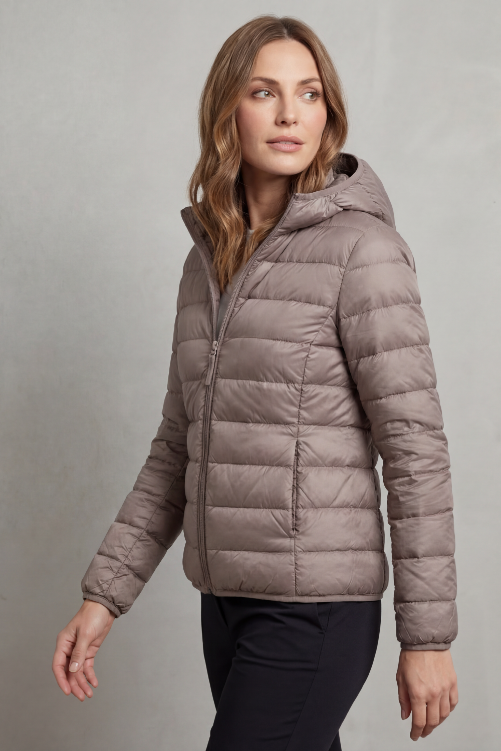 Women's Lightweight Packable Hooded Puffer Jacket - Aela