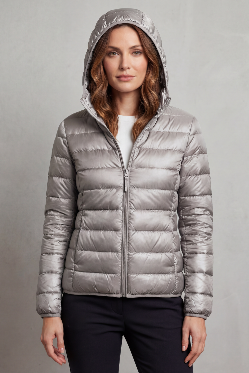 Women's Lightweight Packable Hooded Puffer Jacket - Aela