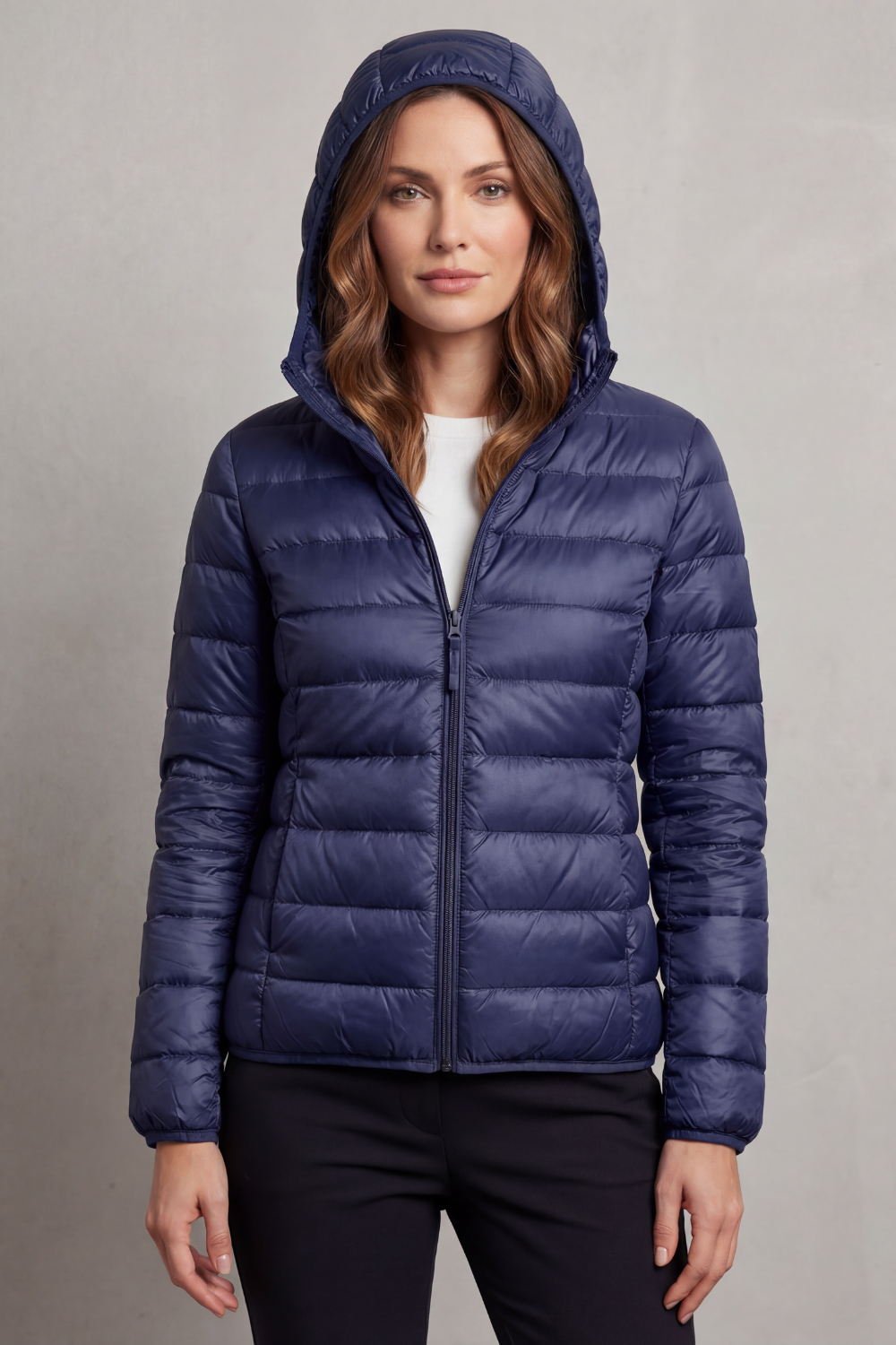 Women's Lightweight Packable Hooded Puffer Jacket - Aela