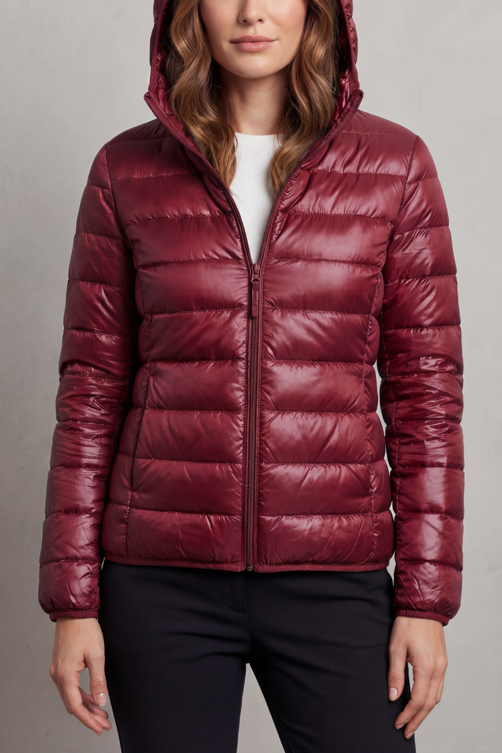 Women's Lightweight Packable Hooded Puffer Jacket - Aela