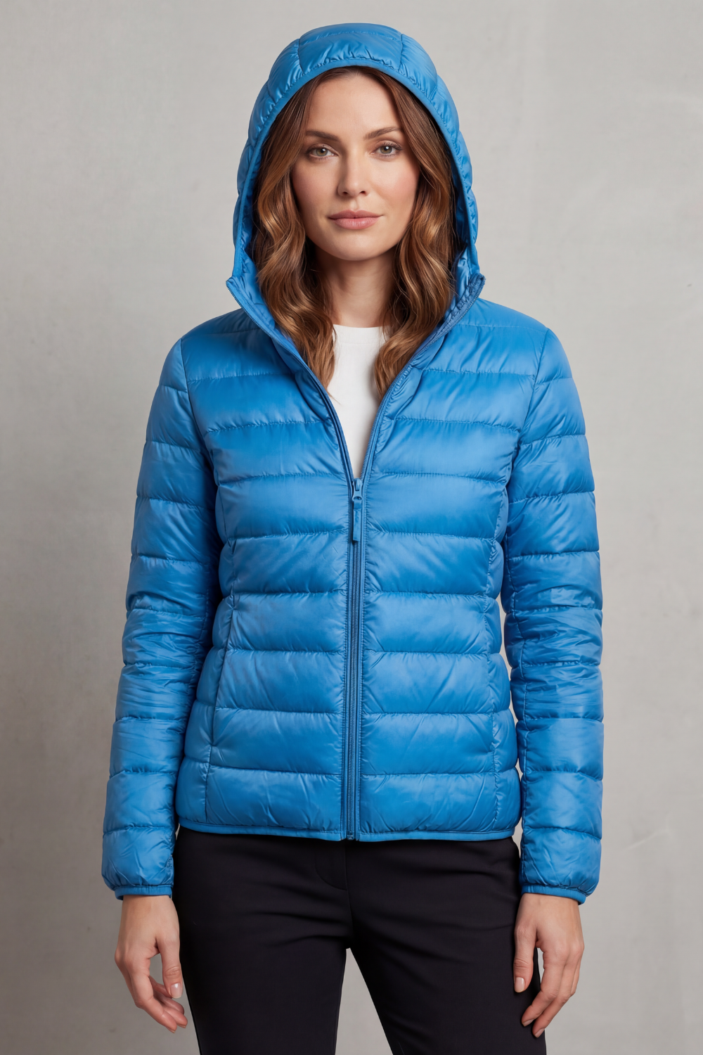 Women's Lightweight Packable Hooded Puffer Jacket - Aela
