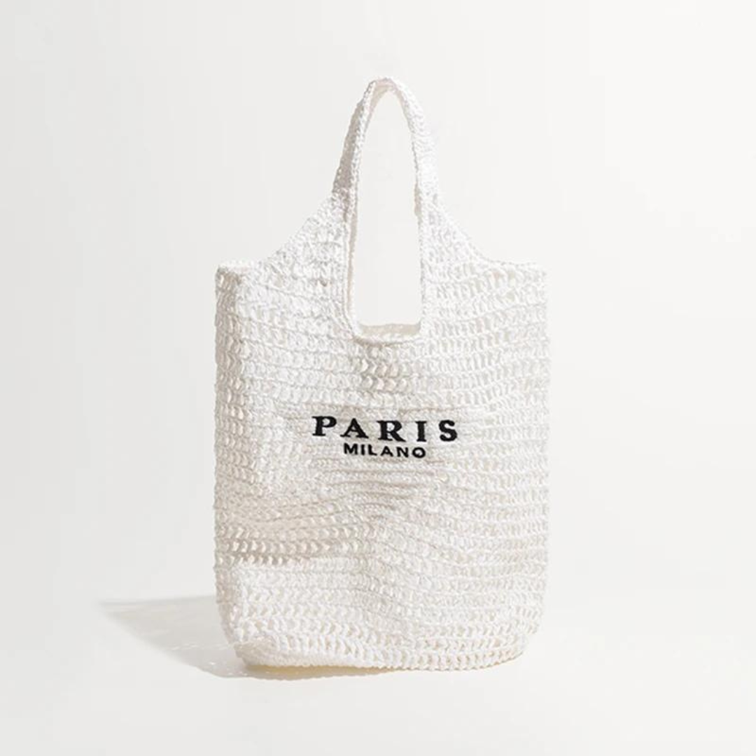 Handwoven Crochet Straw Tote Bag | Beatrice