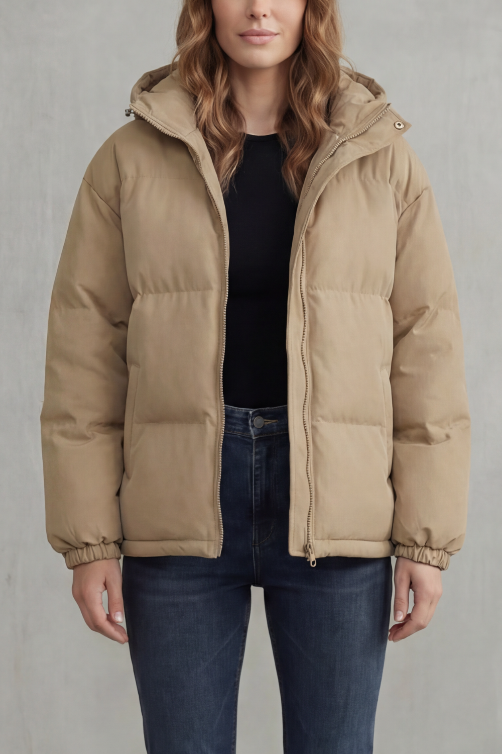 Women's Cozy Quilted Hooded Puffer Jacket - Caeloria