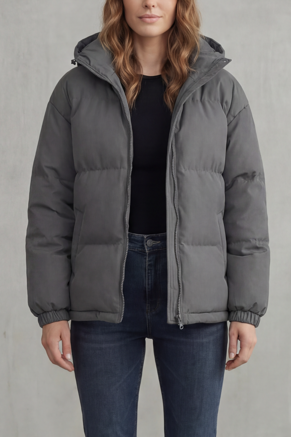 Women's Cozy Quilted Hooded Puffer Jacket - Caeloria