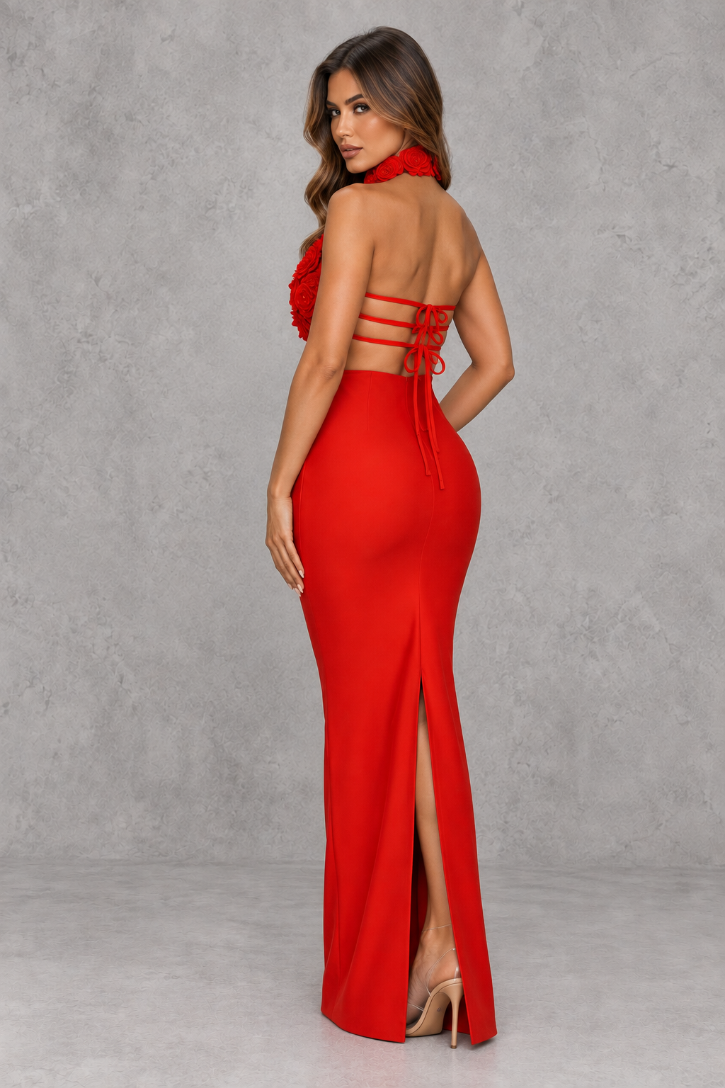 Women’s Crochet Floral Maxi Dress - Marguerite