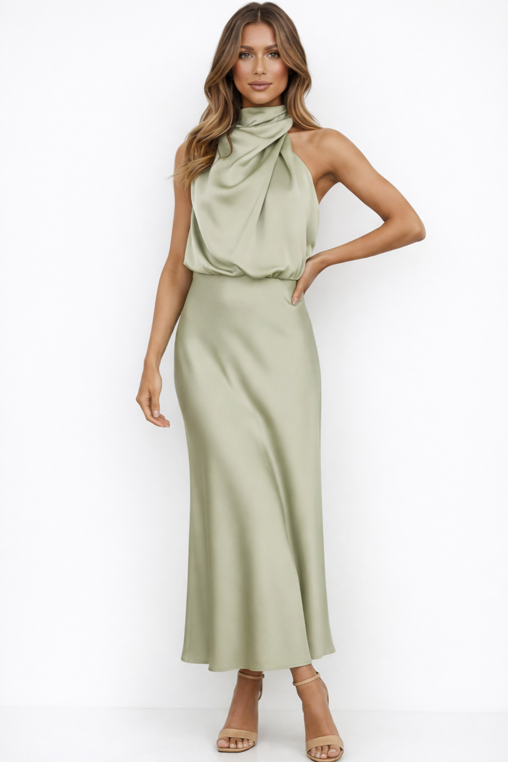 Women’s Off Shoulder Midi Cocktail Dress - Klyne Studios