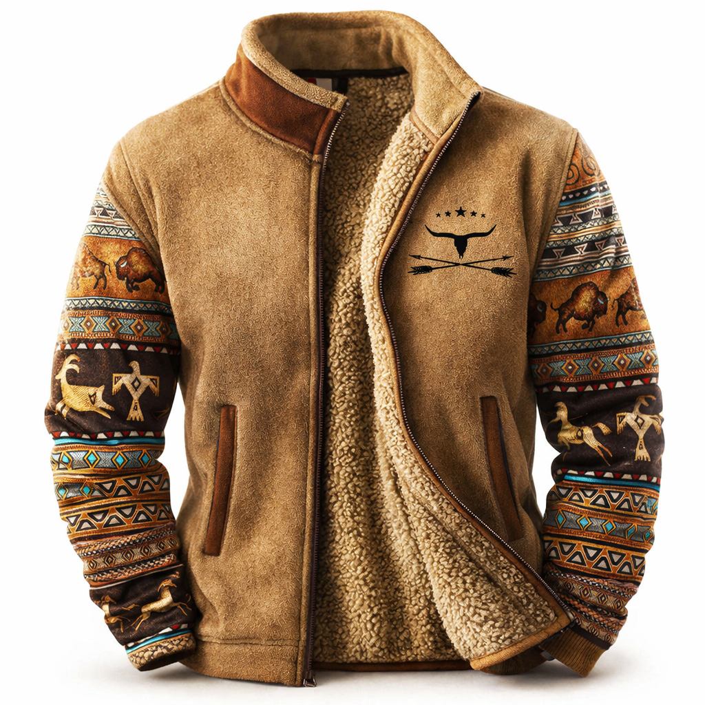 Men’s Fleece Zip Jacket | Casual Warm Outerwear