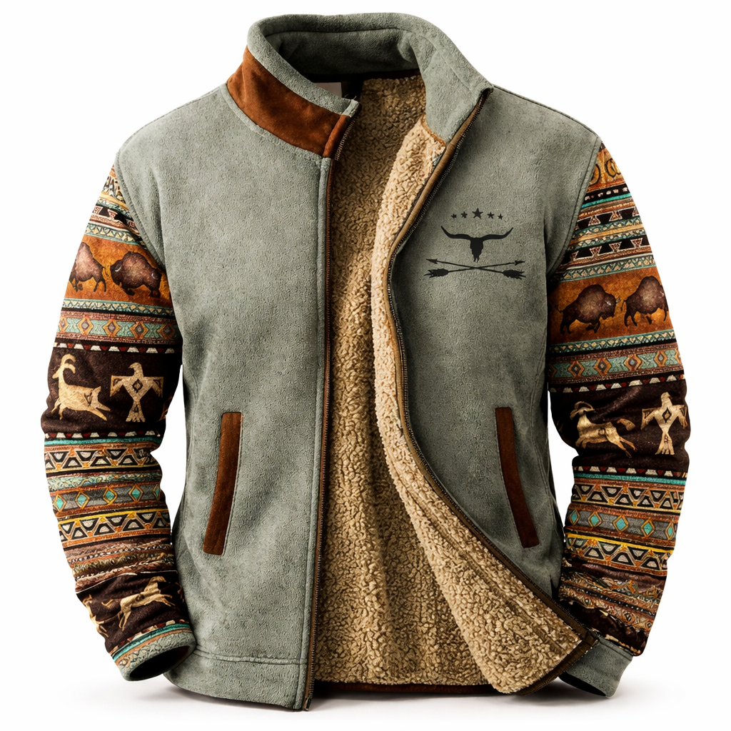 Men’s Fleece Zip Jacket | Casual Warm Outerwear