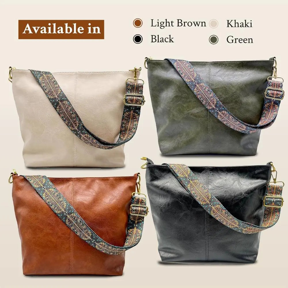 Classic Genuine Leather Shoulder Bag | Greta
