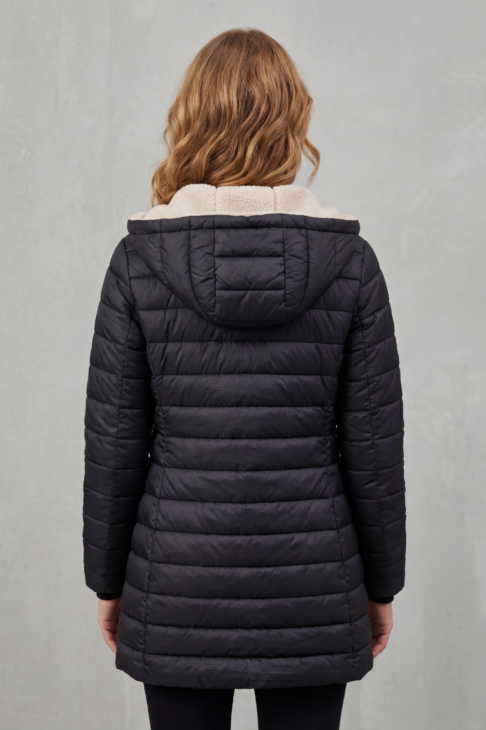 Women's Sherpa-Lined Hooded Puffer Jacket for Ultimate Comfort - Ellavue