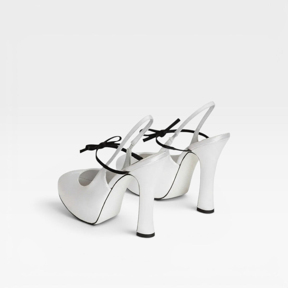 Women's Sculpted Heel Pumps with Bow – Ankle Strap Party Shoes | Fordham