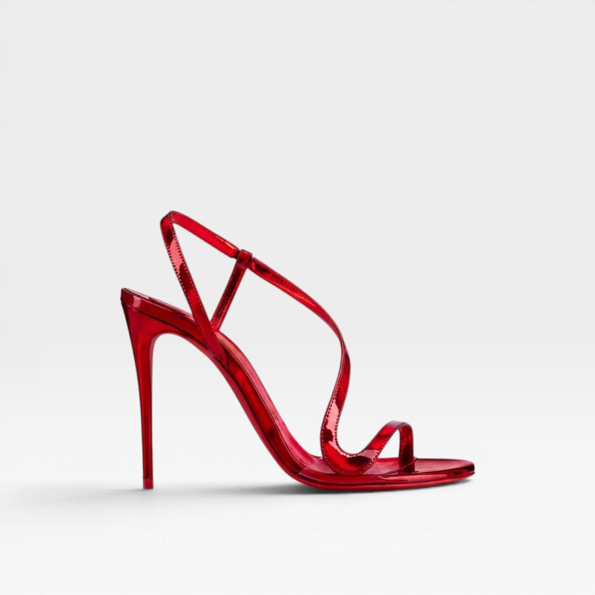 Women's Metallic Strappy Stiletto Heels – Evening & Prom Sandals | Eynsford