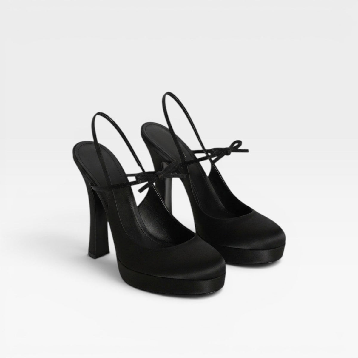 Women's Sculpted Heel Pumps with Bow – Ankle Strap Party Shoes | Fordham