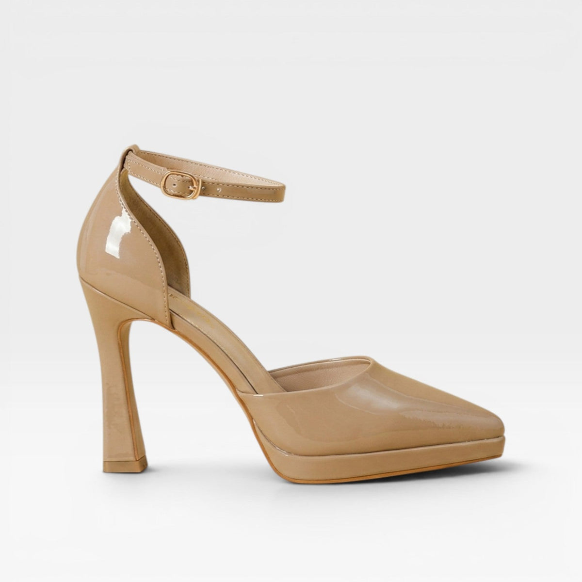 Women's Patent Ankle Strap Pumps – Pointed Toe Party Shoes | Fairlight