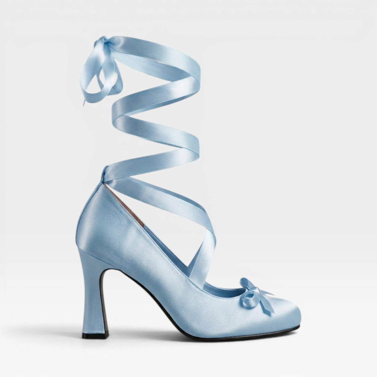 Women's Satin Lace-Up Pumps with Ribbon Ties – Wedding & Prom Shoes | Filkins