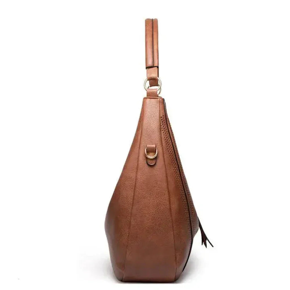 Women's Vintage Leather Shoulder Bag | Brunhilde