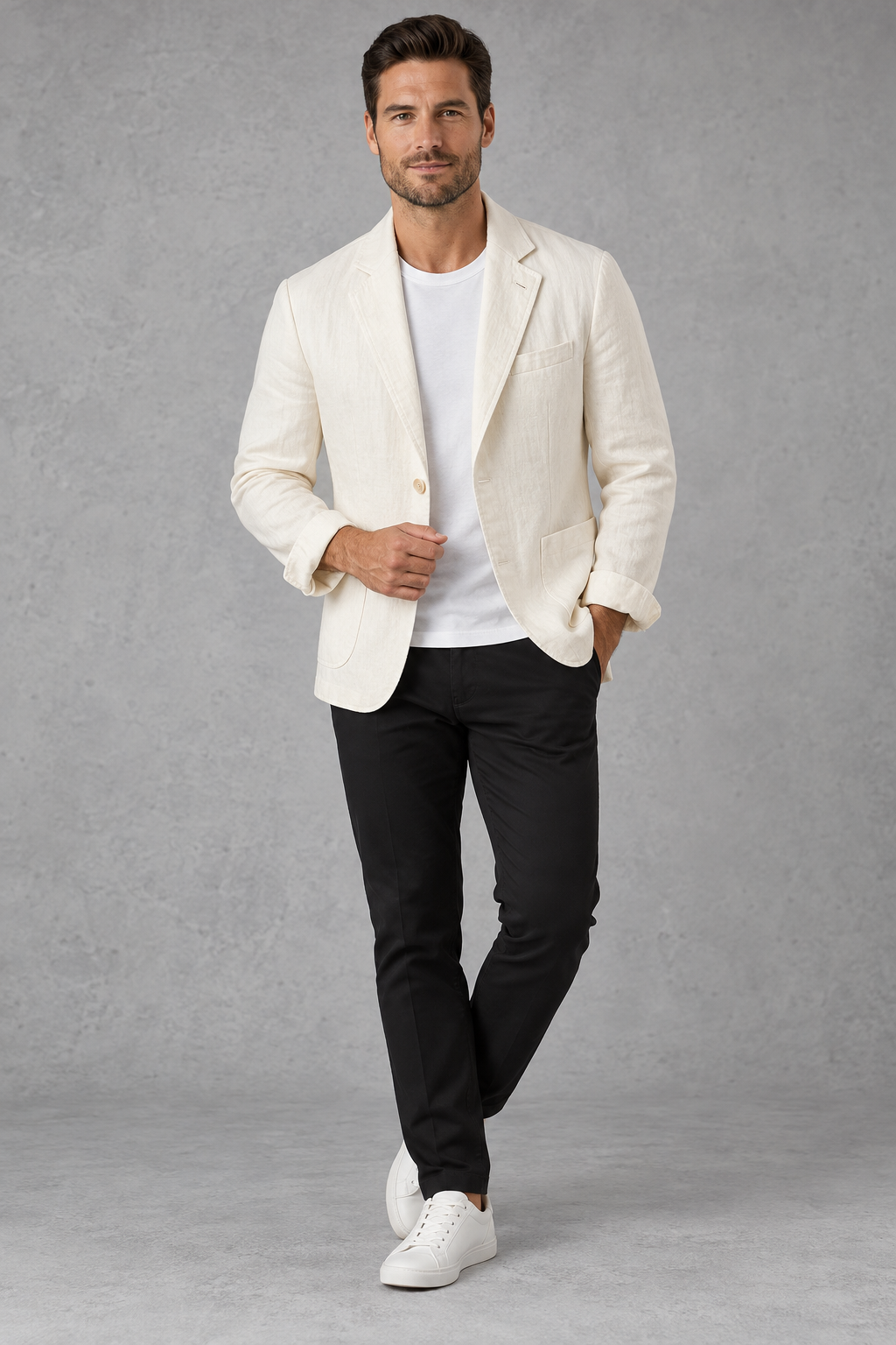 Men's Slim-Fit Blazer – Off-White