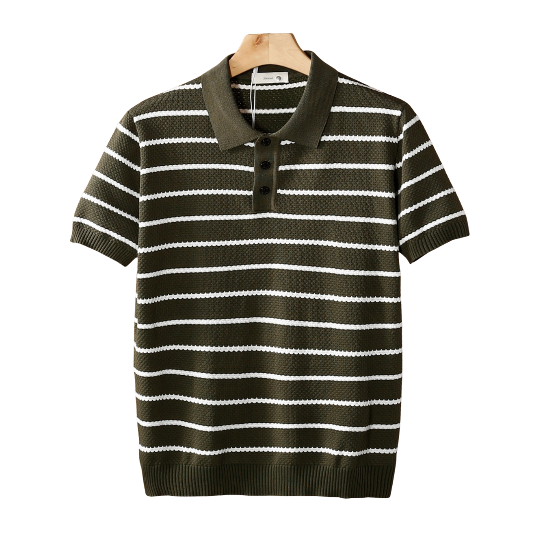 Klyne textured Button Polo