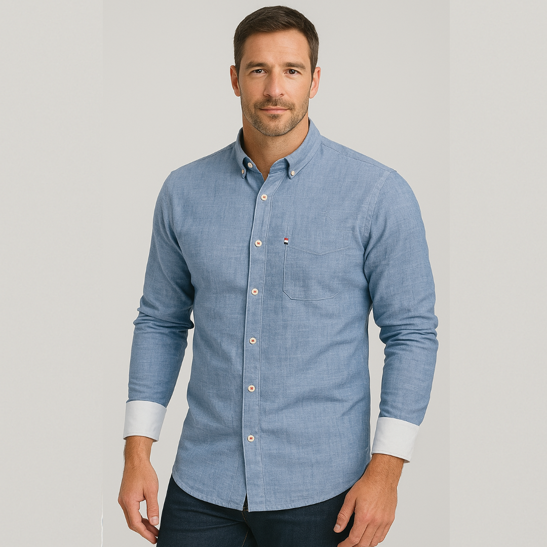Nolan – long-sleeve button-up shirt