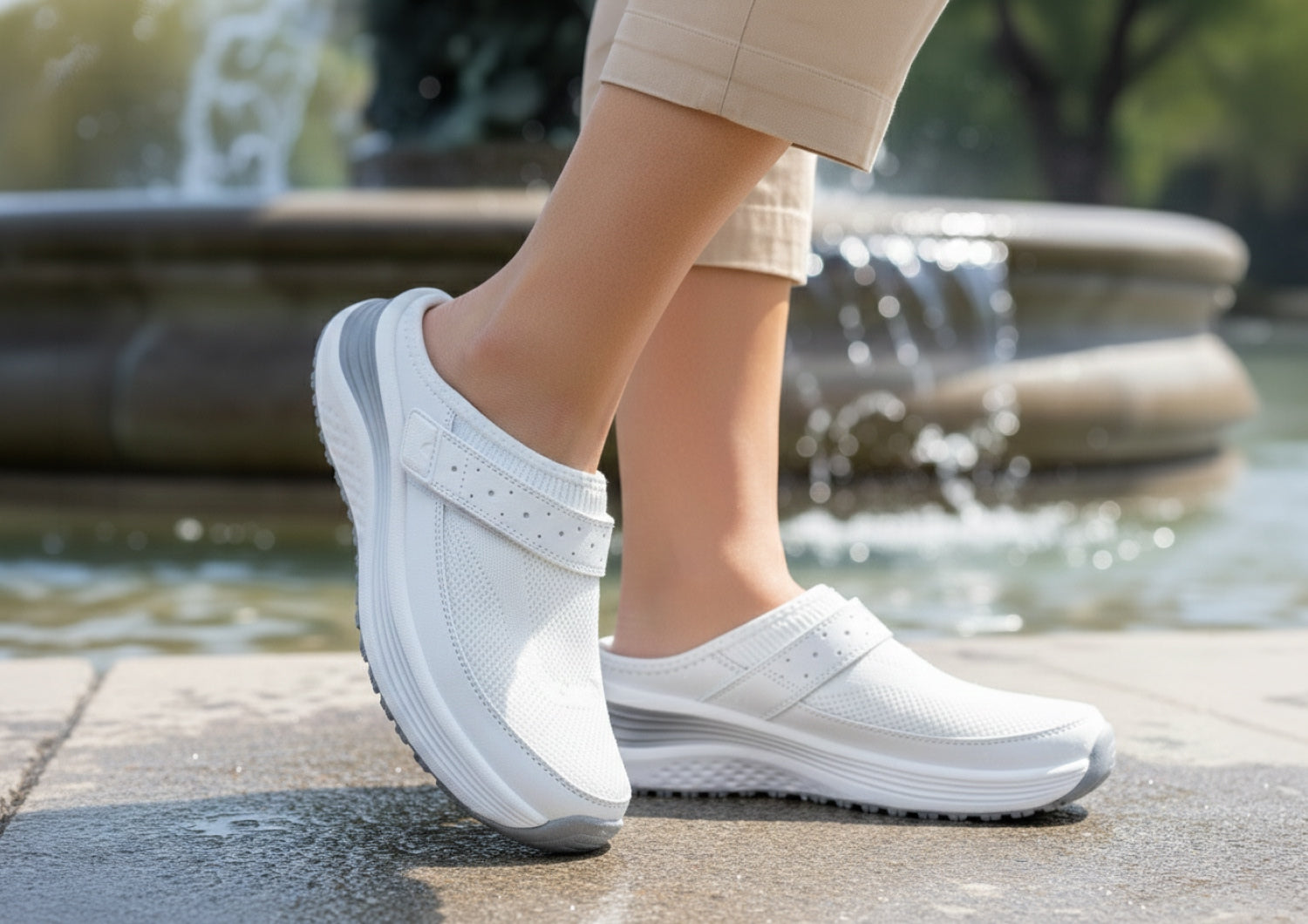 Women's Lightweight Water-Repellent Slip-On Sneakers - Sienna